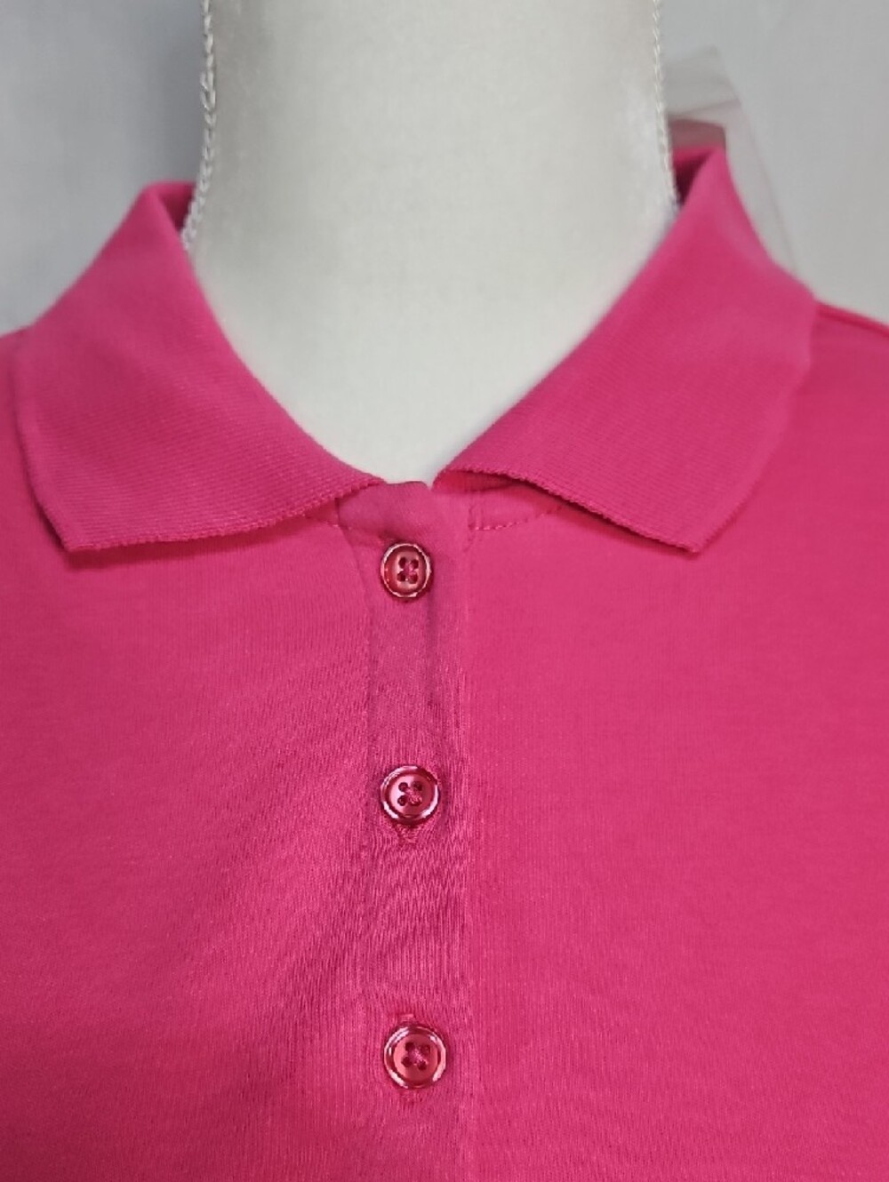 Classic Women's Pink Polo Top - Comfortable Everyday Shirt - Picture 2 of 7
